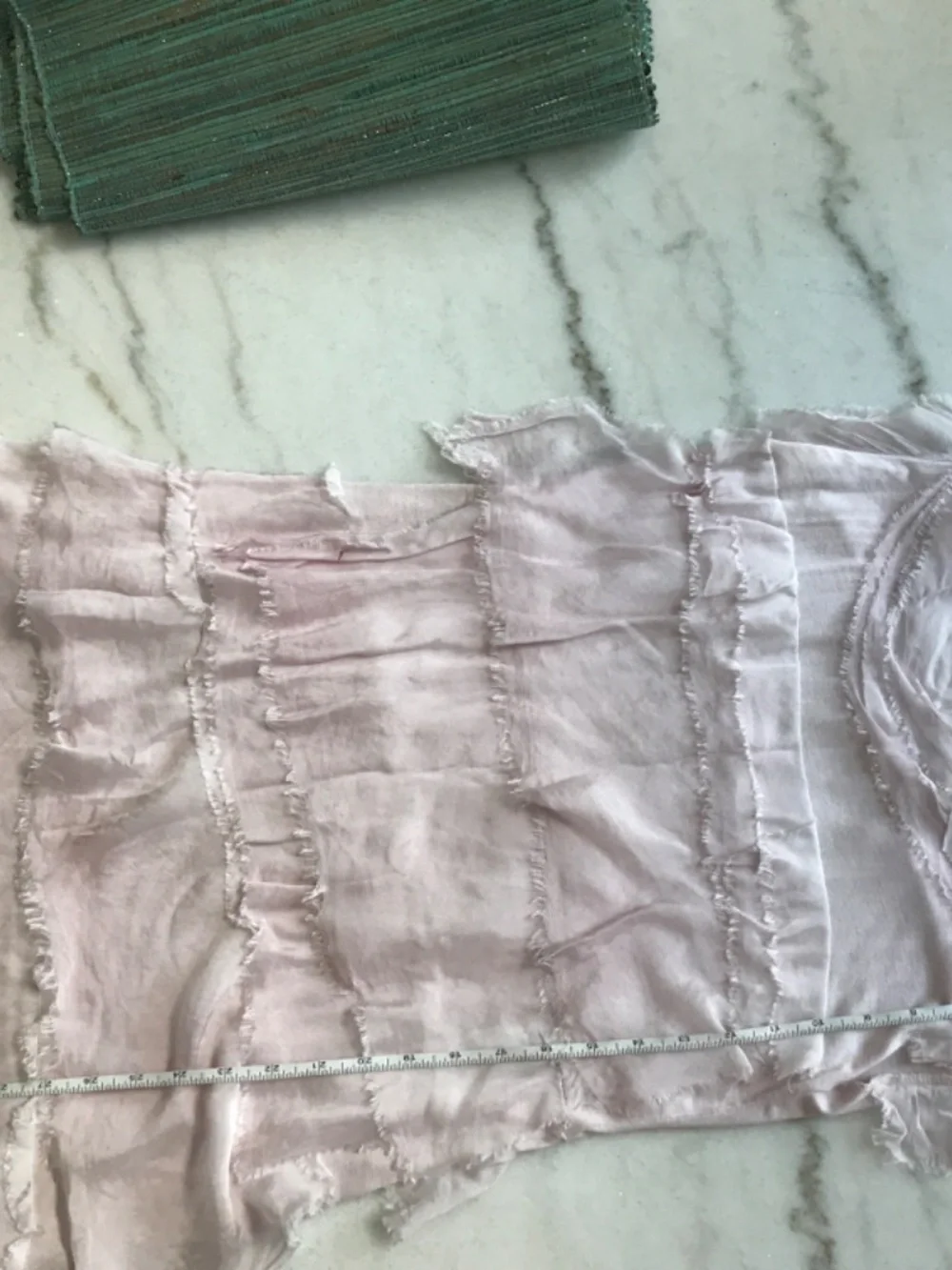 Made in Italy S Pink Ice Tiered Silk Dress - Picture 5 of 5